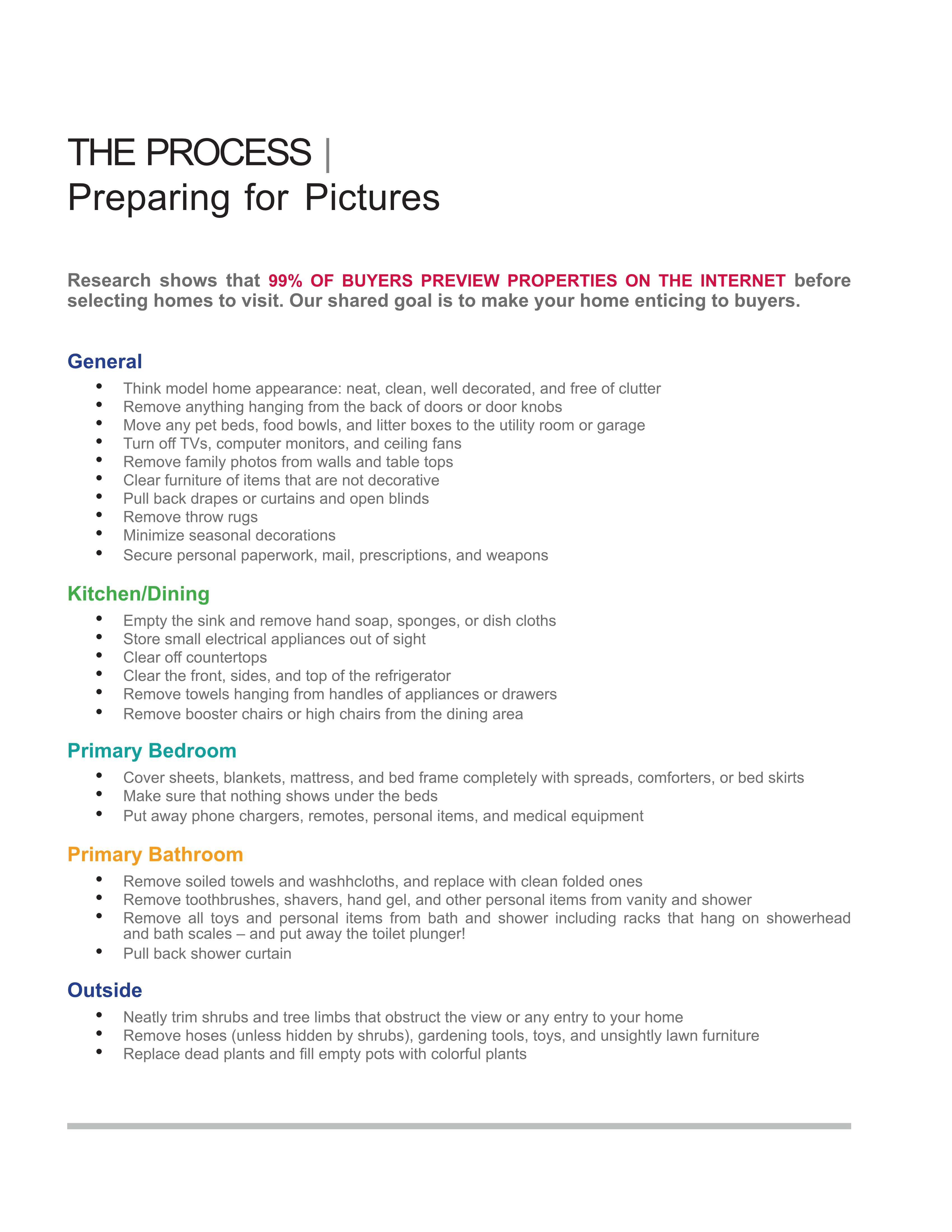 The Selling Process2-Preparing for Pictures